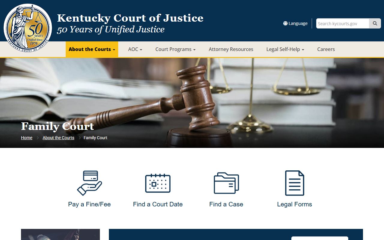 Oldham County divorce records Kentucky Family Court page