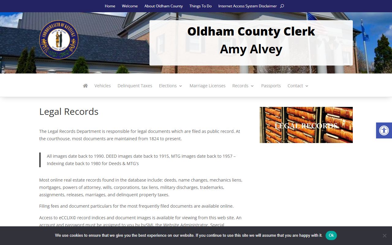 Oldham County probate records legal records and wills