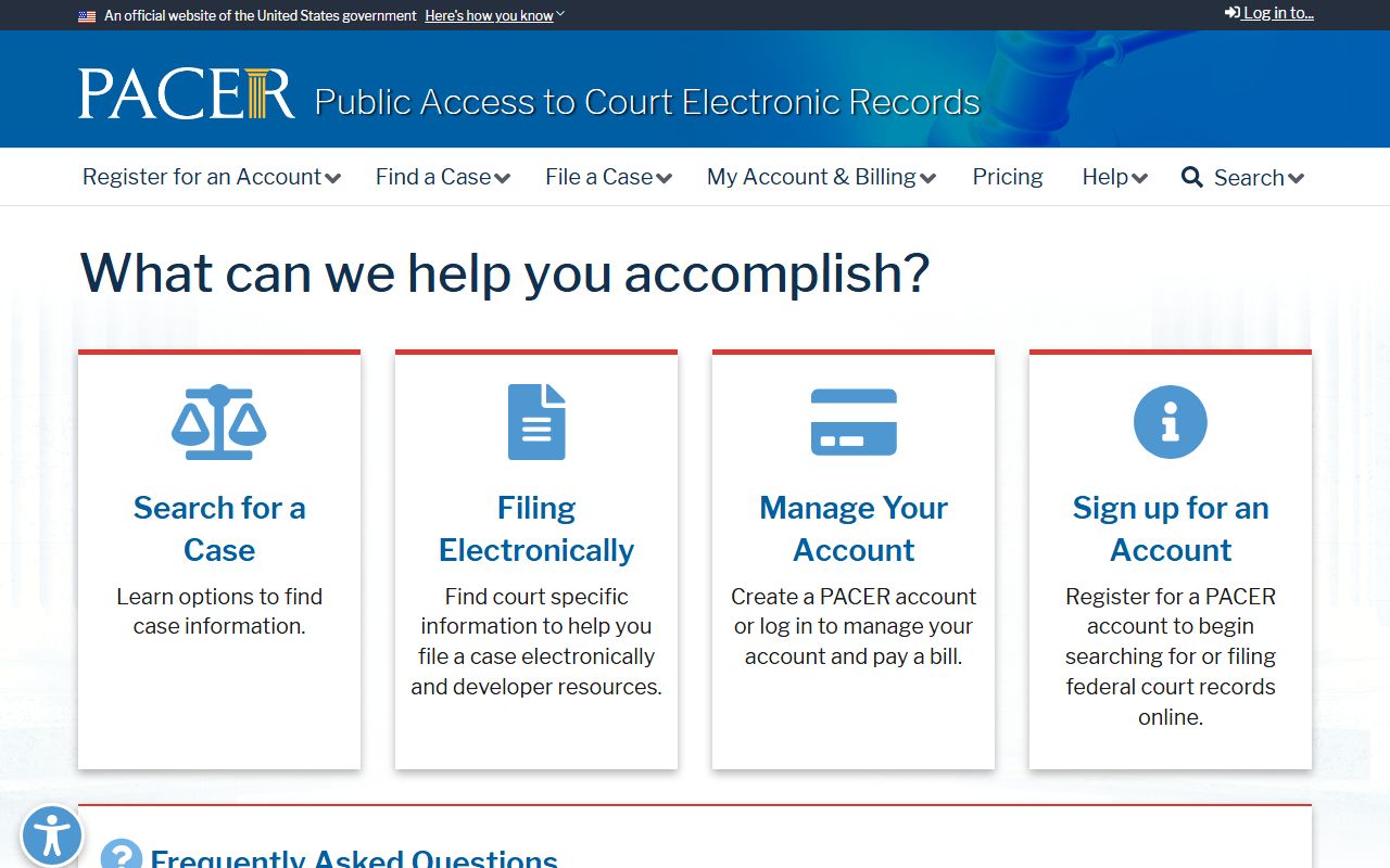 Oldham County traffic court records PACER federal access reference