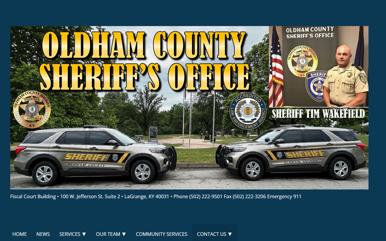Oldham County warrant records sheriff open records page